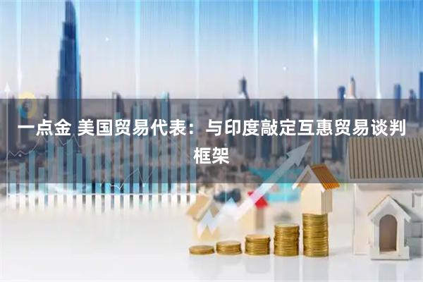 一点金 美国贸易代表：与印度敲定互惠贸易谈判框架