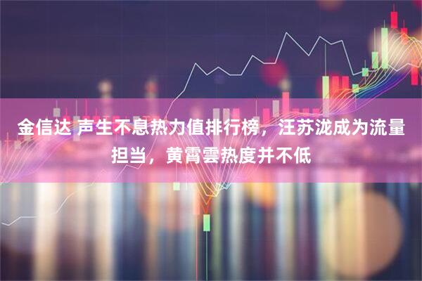 金信达 声生不息热力值排行榜,汪苏泷成为流量担当,黄霄雲热度并不低
